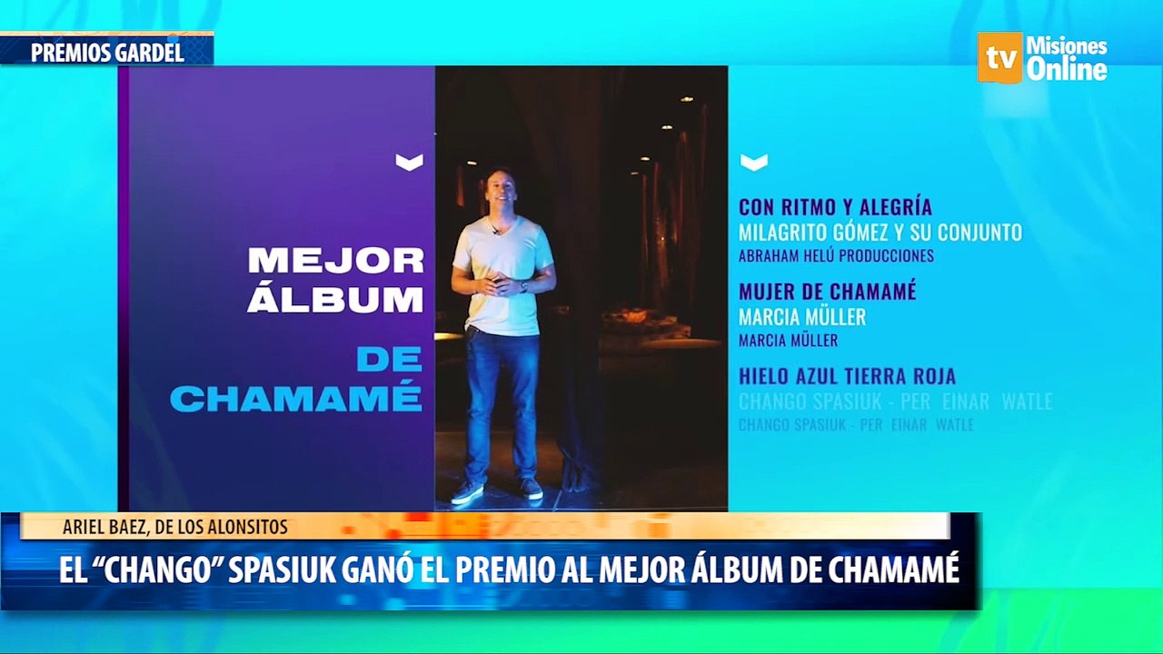 El “Chango” Spasiuk ganó el Premio al Mejor Álbum de Chamamé