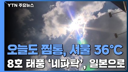 [날씨] 오늘도 찜통, 서울 36℃...8호 태풍 '네파탁', 일본으로 / YTN