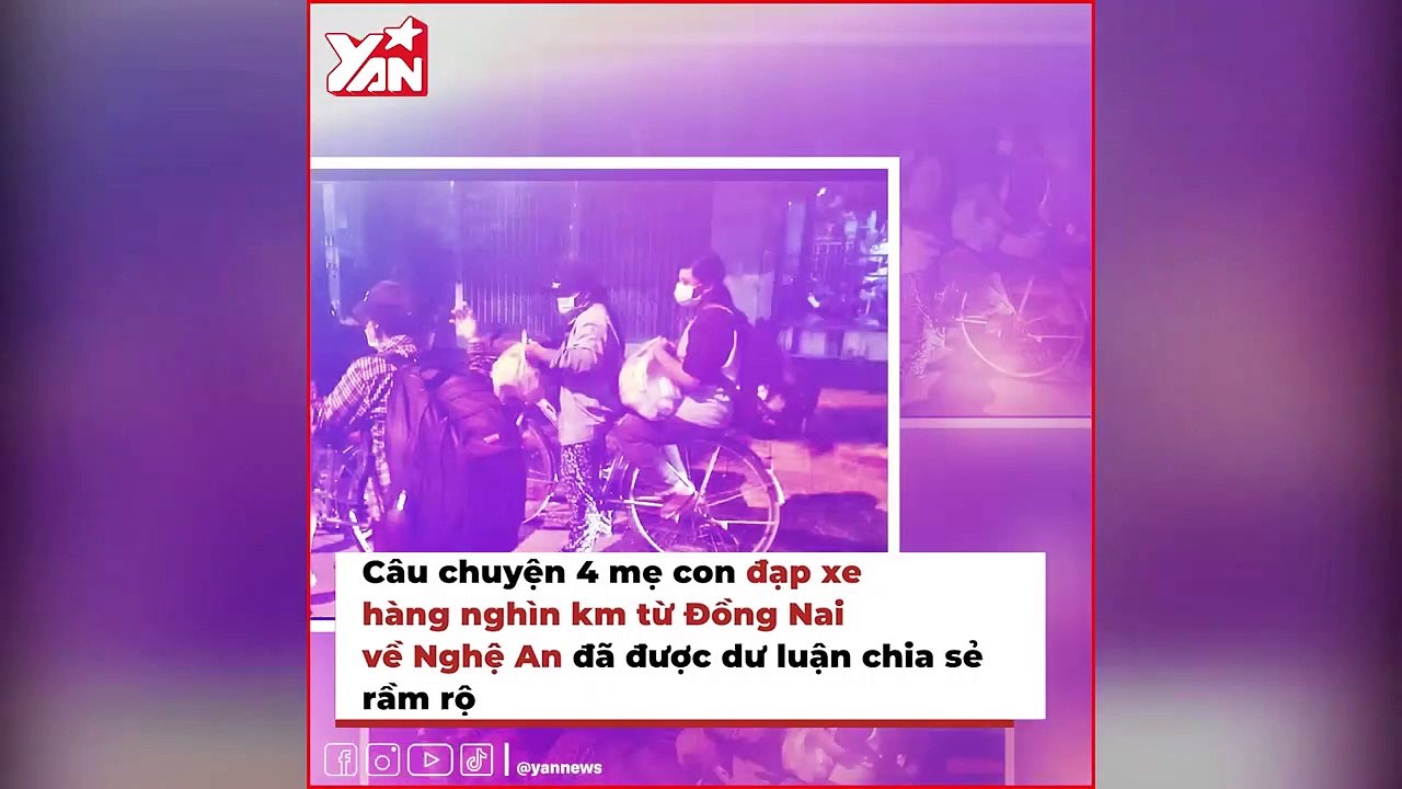 4 mẹ con đạp xe về Nghệ An vẫn nghĩ cho người khác: Xin nhường số tiền ủng hộ cho người còn kẹt lại