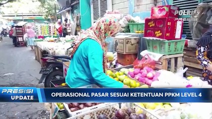 LIVE Report PPKM Level 4 Pasar Tradisional Beroperasi Dengan Sejumlah Ketentuan