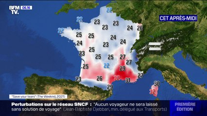 Download Video: Des orages dans l'ouest et des températures fraiches: la météo de ce lundi 26 juillet