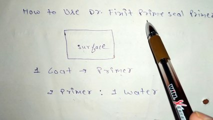 How to use Dr Fixit prime seal primer
