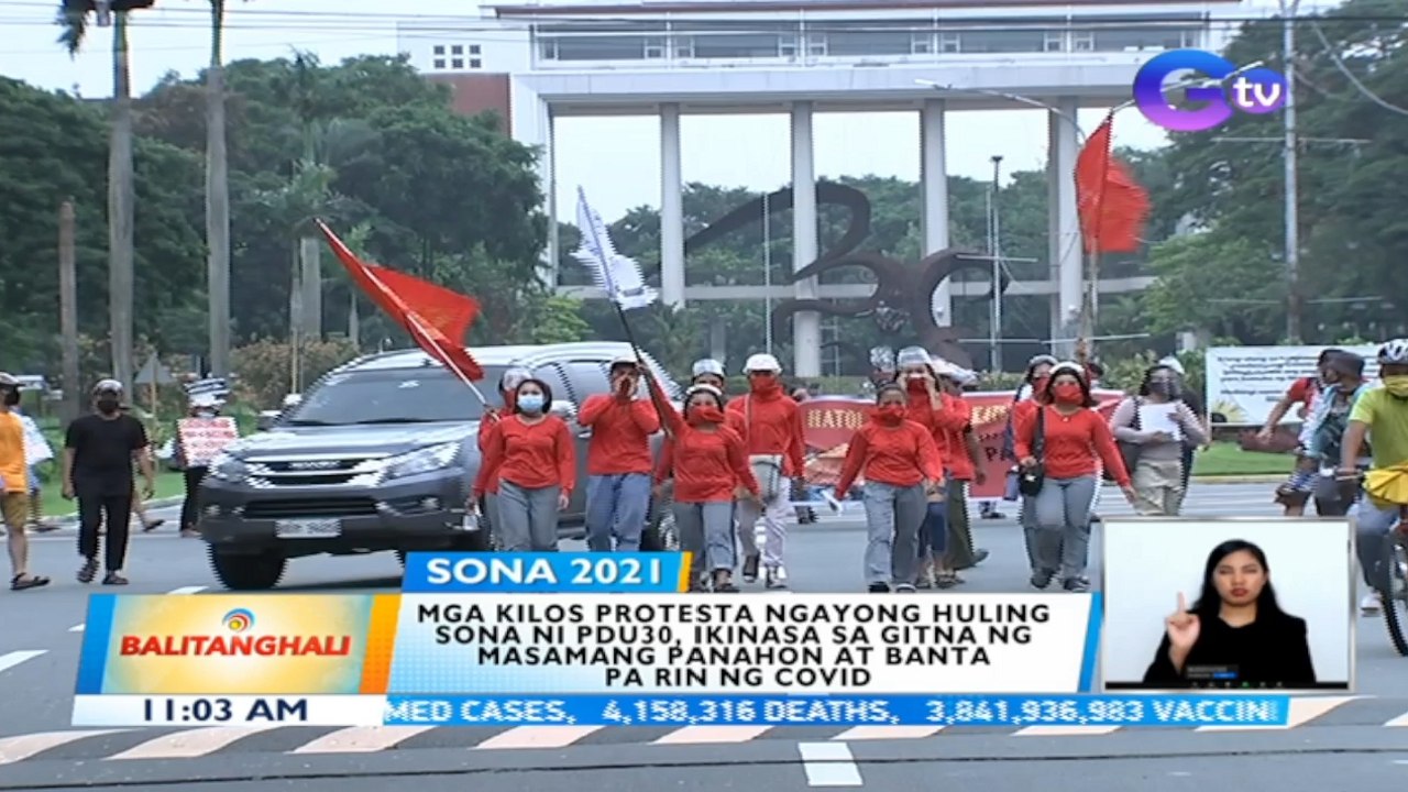 Mga kilos-protesta ngayong huling SONA ni PDU30, ikinasa sagitna ng masamang panahon at banta pa rin ng COVID | BT