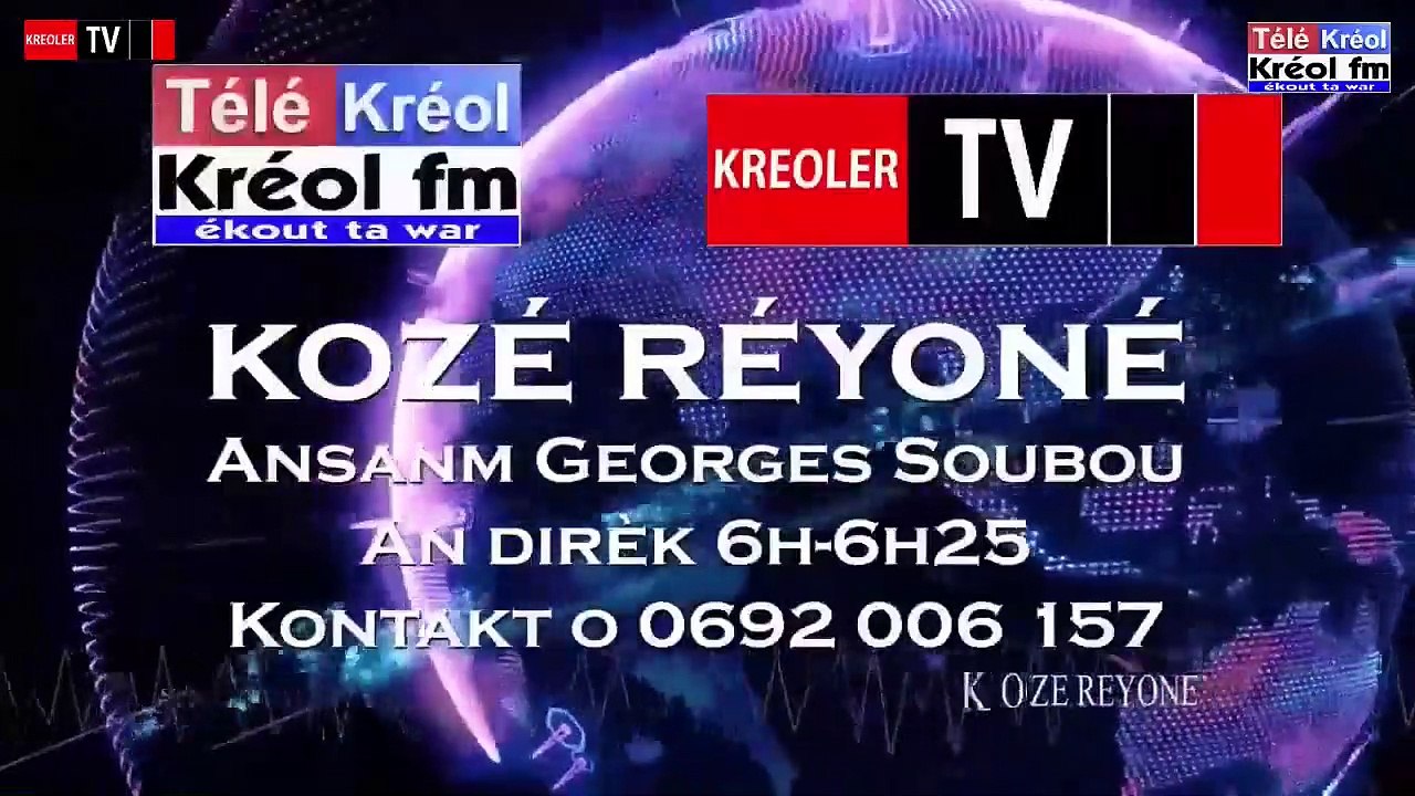 Les news du 26 juillet 2021 en créole simplifié.