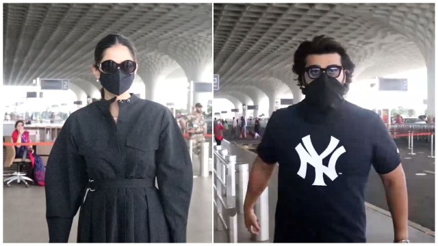 Sonam Kapoor & Arjun Kapoor Snapped At The Airport