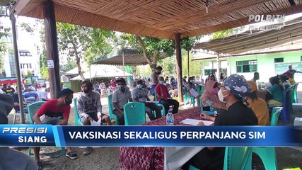 Vaksinasi dan Sim Keliling di Polres Alor