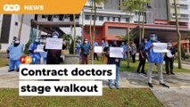 Doctors go on strike for better pay, terms