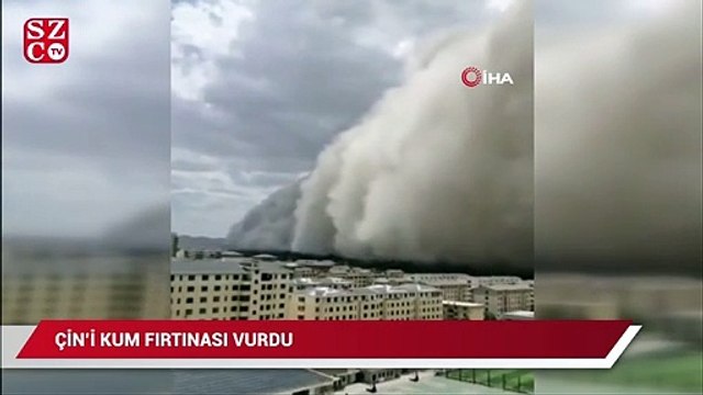 Çin’i kum fırtınası vurdu