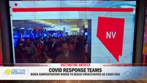 Las Vegas workers must wear masks as Federal COVID Surge Response teams work on the ground in Nev…