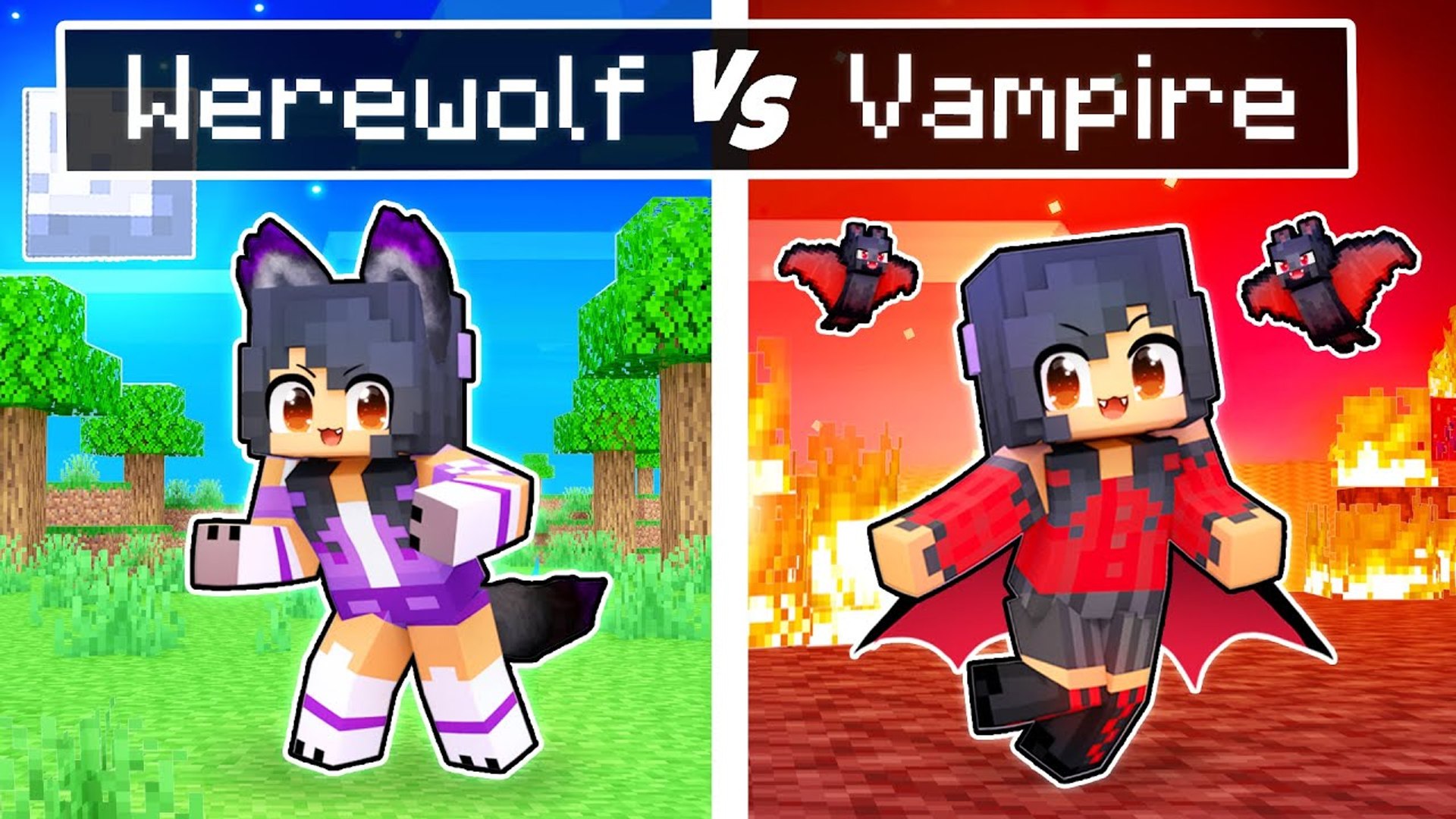 Aphmau has posed a new video!: GROWING UP as the DIRE WOLF In