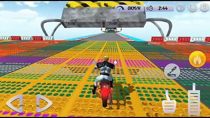 Superhero bike stunt Gt racing game