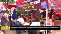 Kapolri Sepekan : Panglima TNI dan Kapolri Tinjau Vaksinasi Keliling di Rusun Petamburan (2/2)