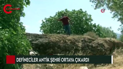 Defineciler antik şehri ortaya çıkardı