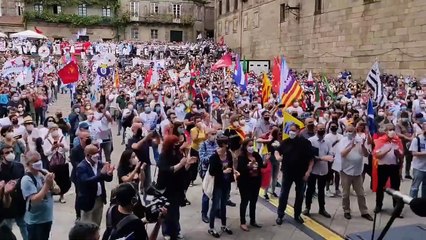 'Día da Patria': crits de "Galícia lliure" contra l'exhibició militar