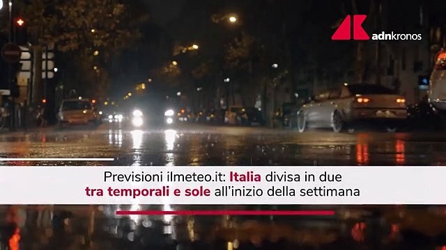 Italia divisa in due, forti temporali al Nord e caldo al Sud