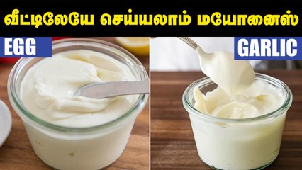 வீட்டிலேயே செய்யலாம் மயோனைஸ் _ Mayonnaise Recipe in Tamil