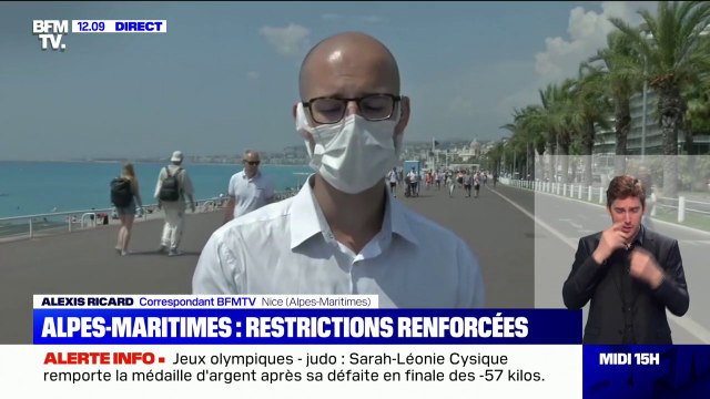 Covid-19: nouvelles restrictions dans les Alpes-Maritimes, dont le retour du port du masque dans certaines zones