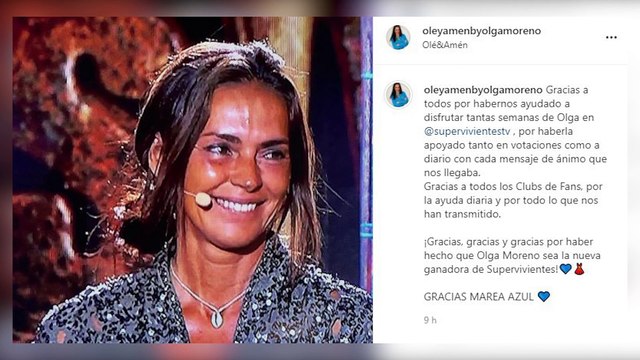 Antonio David reaparece para celebrar la victoria de Olga Moreno en 'supervivientes'