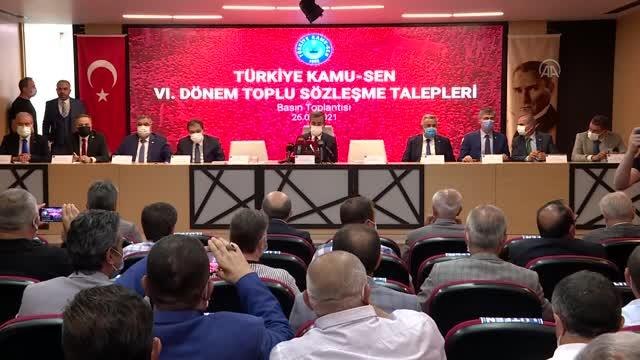 Türkiye Kamu-Sen, kamu görevlileri için 600 lira seyyanen zam, 2022'de yüzde 21, 2023'te yüzde 17 artış istedi