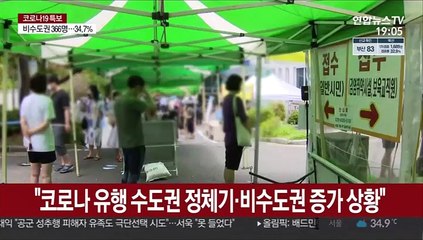 "코로나 유행 수도권 정체기·비수도권 증가 상황"