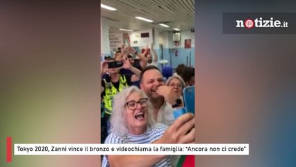 Tokyo 2020, Zanni vince il bronzo e videochiama la famiglia: “Ancora non ci credo”