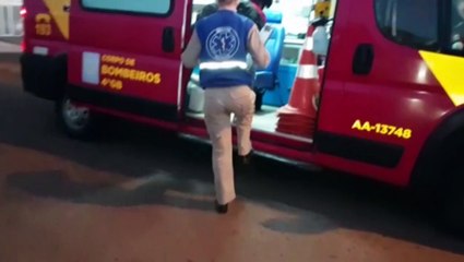 Após colisão com carro, Corsa também atinge muro de residência no Santa Cruz