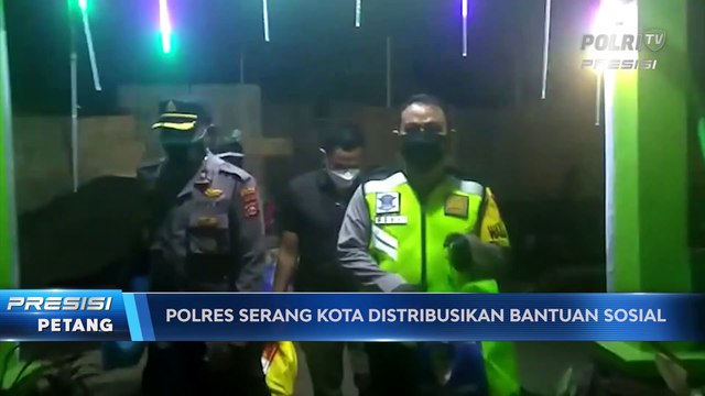Polres Serang Kota Distribusikan Bantuan Sosial