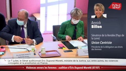Violences envers les femmes : audition d'Éric Dupond-Moretti - En séance (17/07/2021)