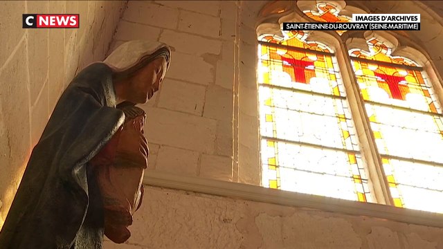 Le ministre de l'Intérieur, Gérald Darmanin, a assisté à Saint-Etienne-du-Rouvray, à l'hommage rendu au père Jacques Hamel, dans l'église même où ce dernier a été assassiné il y a cinq ans par deux terroristes