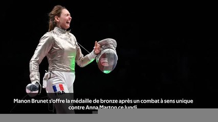 Escrime - Brunet médaillée de bronze