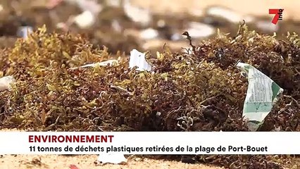 Environnement : 11 tonnes de déchets plastiques retirées de la plage de Port-Bouët