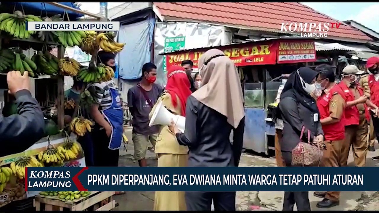 PPKM Diperpanjang , Walikota Eva Dwiana Minta Warga Bandar Lampung Tetap Patuhi Atauran