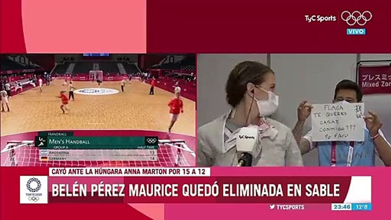 Jeux Olympiques : Une escrimeuse argentine reçoit une demande en mariage de son entraîneur en direct à la télévision juste après avoir été éliminée de son épreuve