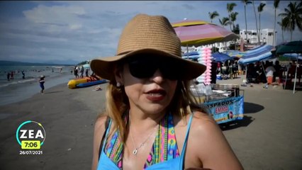 Vacacionistas llenan playas de Nayarit pese al aumento de contagios