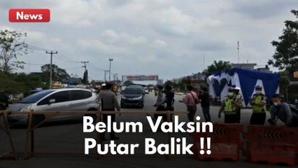PUTAR BALIK !! TAK BISA TUNJUKKAN SERTIFIKAT VAKSIN TIDAK BISA MASUK KOTA PEKANBARU !!