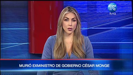 Emotivo mensaje de Presidente Lasso tras el fallecimiento de César Monge