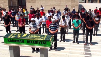 Karaman’daki komşu kavgasında hayatını kaybeden şahıs toprağa verildi