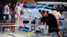 Estela Grande y su novio Juan Antonio Iglesias pasan una jornada en alta mar en Ibiza
