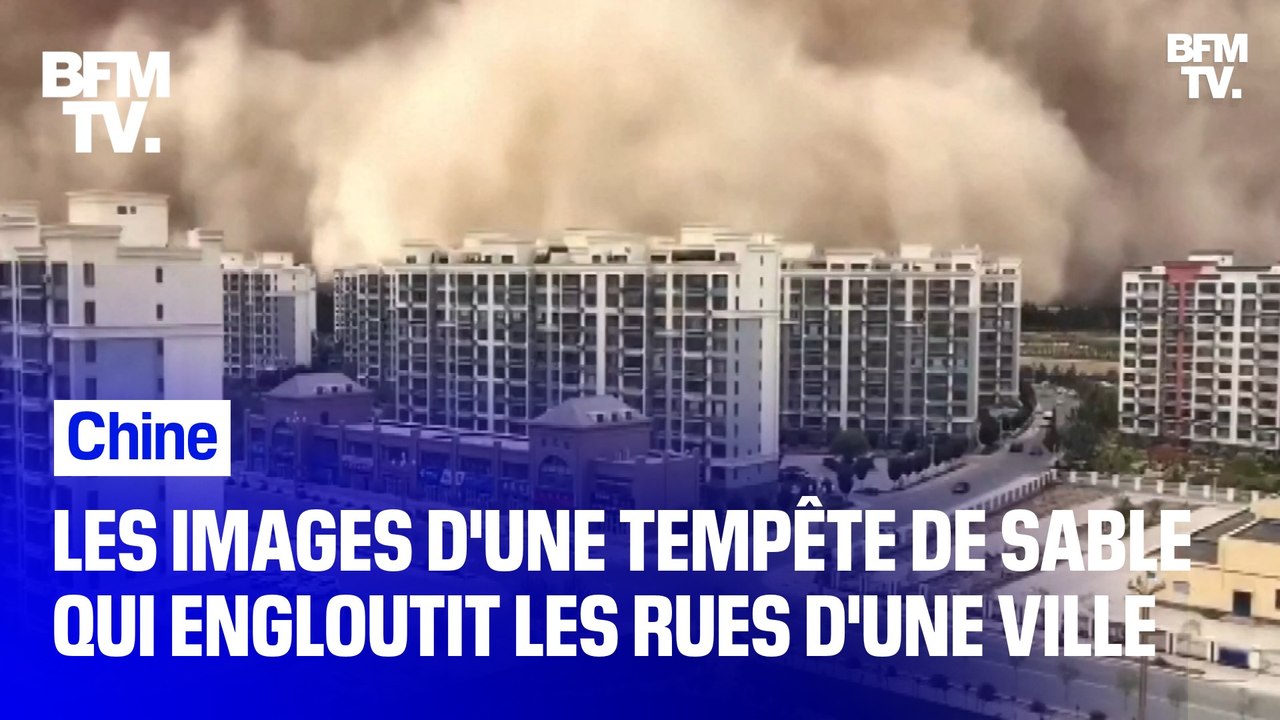 Une tempête de sable a englouti une ville dans le Nord-Ouest de la Chine