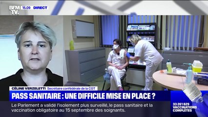 Pour la secrétaire confédérale de la CGT, l'obligation du pass sanitaire pour les salariés "engendre une fragilisation du contrat de travail"