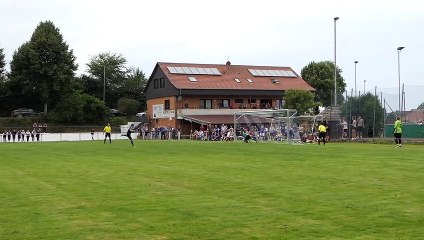 6. Elfmeter: Jonas Nolte (Seulingen) trifft zum 4:3 gegen Wolfhagen