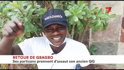 Retour de Gbagbo - les partisans prennent d'assaut son ancien QG