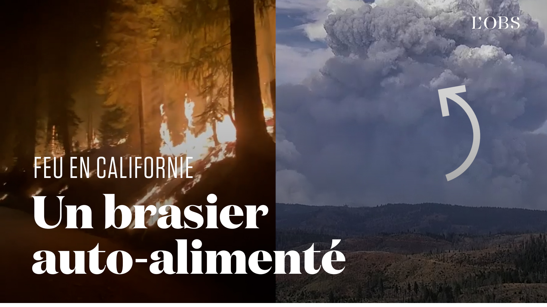 En Californie, un feu si puissant qu'il génère son propre climat... et s'auto-alimente