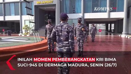 Detik-Detik KRI Bima Suci Diberangkatkan, Siap Arungi Nusantara