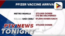 Latest batch of Pfizer vaccines arrive in Cebu, Manila