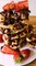 Les gaufres liégeoises fraise et chocolat de Célestine