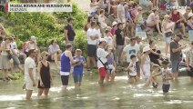 Sérvio vence  o Old Bridge Diving de Mostar