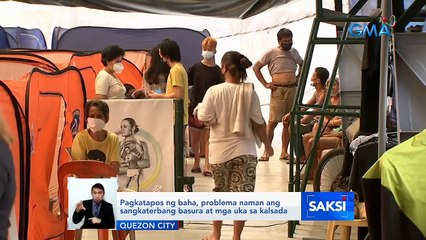 Pagkatapos ng baha, problema naman ang sangkaterbang basura at mga uka sa kalsada | Saksi