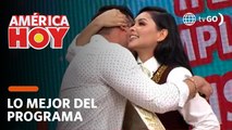 América Hoy: Christian Domínguez se emocionó hasta las lágrimas por sorpresa de Pamela Franco (HOY)
