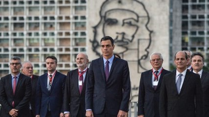 El grito de miles de cubanos manifestándose en Madrid: «¡Pedro Sánchez, Cuba es una dictadura!»